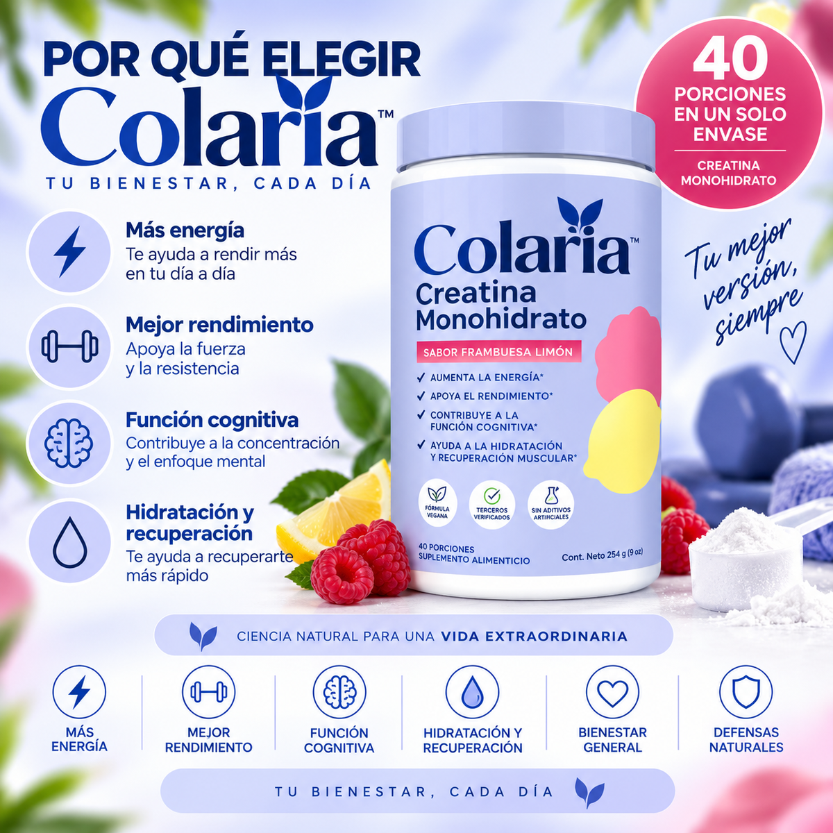 Colaria™ – Energía & Fuerza