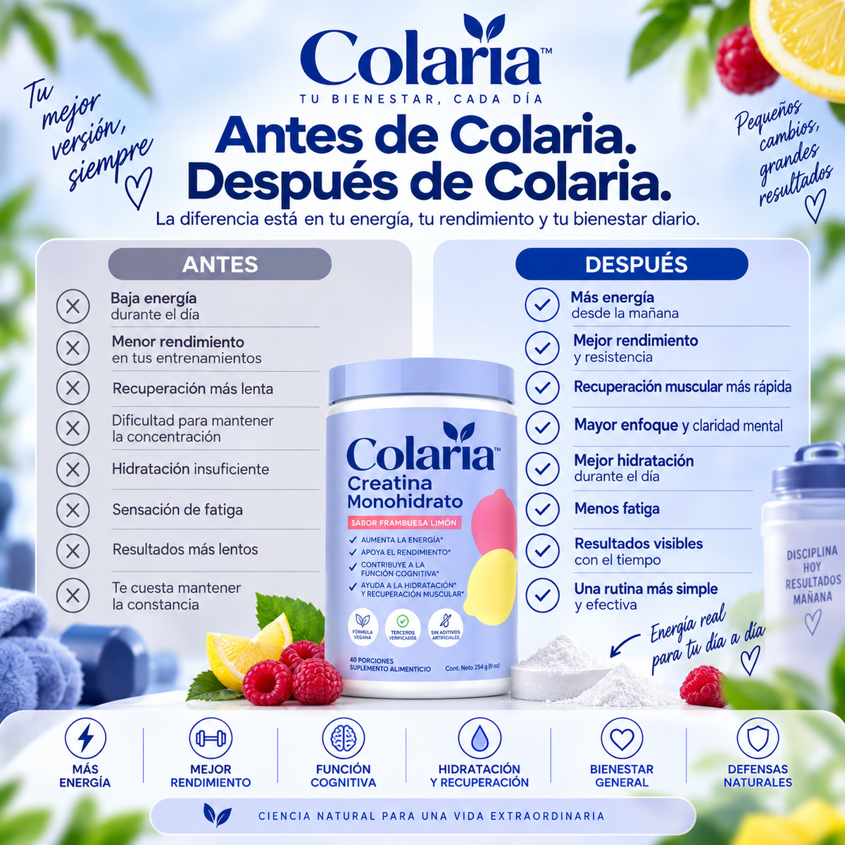 Colaria™ – Energía & Fuerza