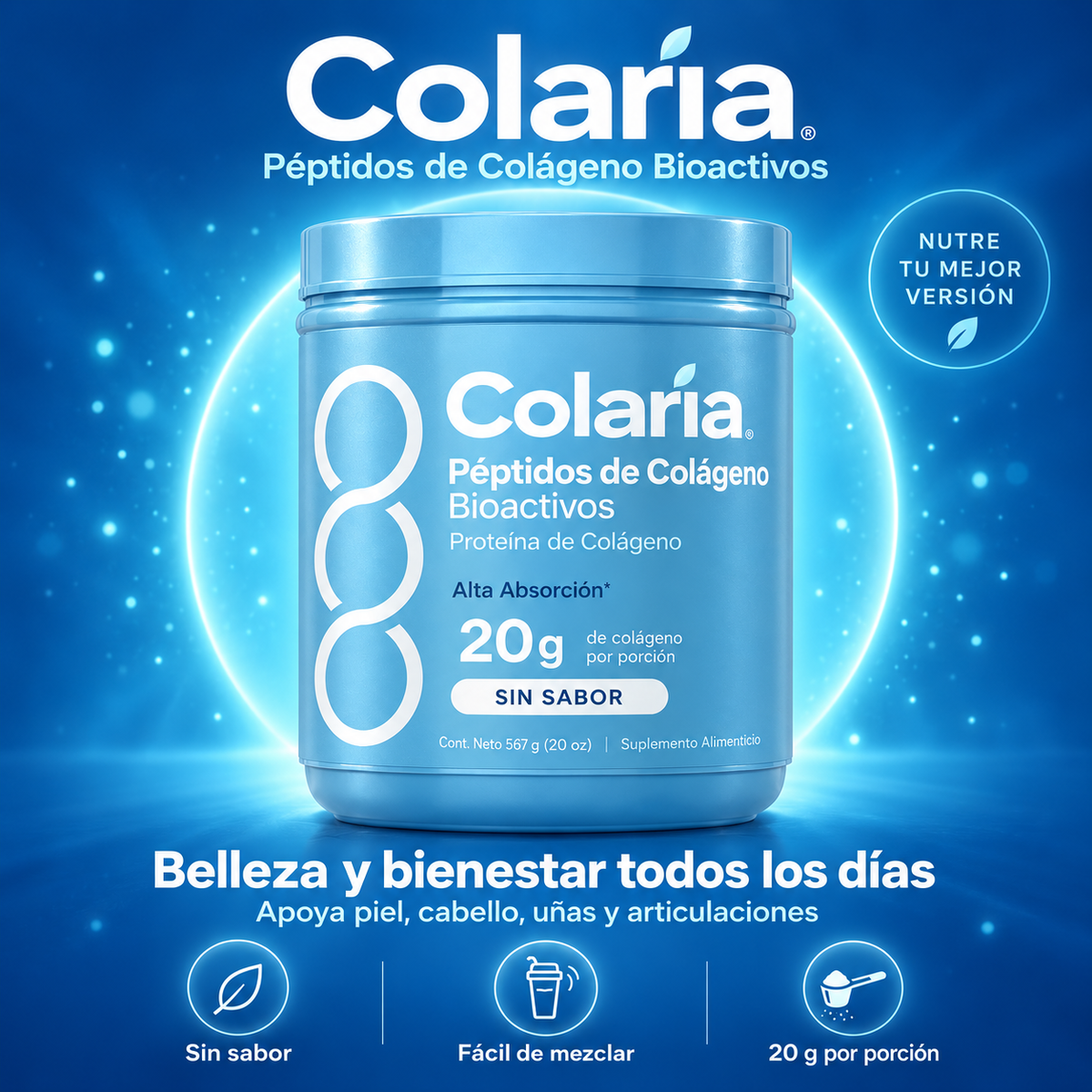Colaria™ - Colágeno 3 en 1